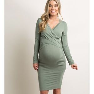 PinkBlush Med Maternity Wrap Dress